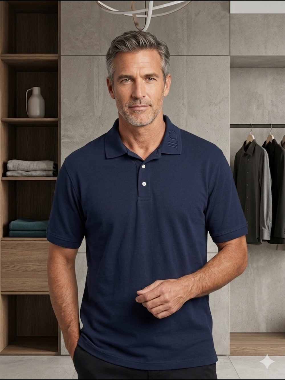 Croft & Barrow Signature Men's Polo Shirt Navy Blue Size XL (EUC)